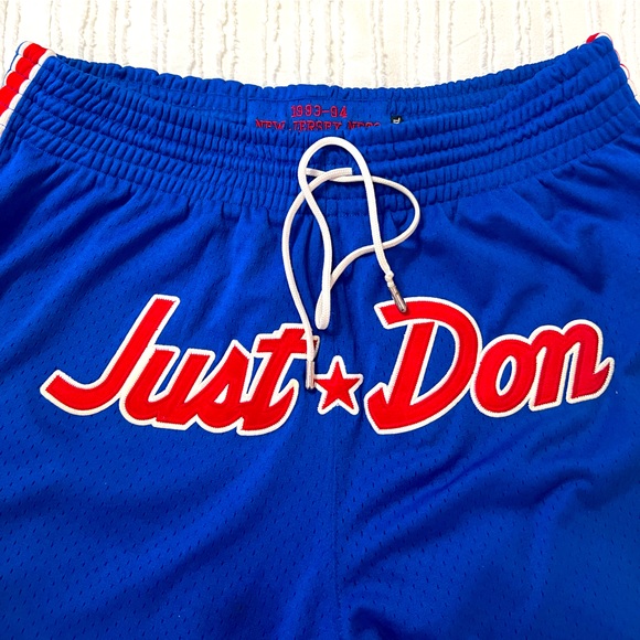 Just Don Authentic NJ Nets Basketball Shorts - Vintage.Great condition.